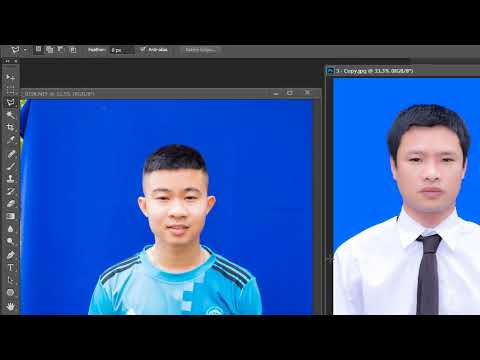 Thay áo ảnh thẻ, ảnh hồ sơ trong  Adobe Photoshop CC