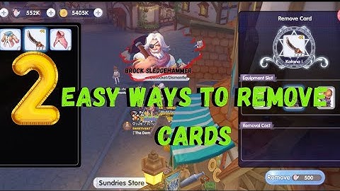 2 WAYS TO REMOVE CARDS | RAGNAROK X: Next Generation