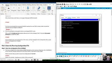 CCNA ITN - 10.1.4 Packet Tracer - Configure Initial Router Settings
