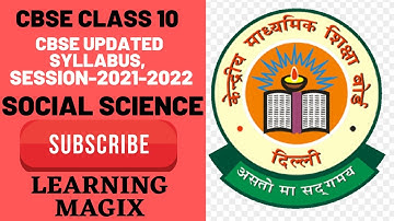 CBSE Board Term wise Syllabus 2021-22# Class 10 CBSE# Syllabus 2021-22 #Social Science#CBSE Big News