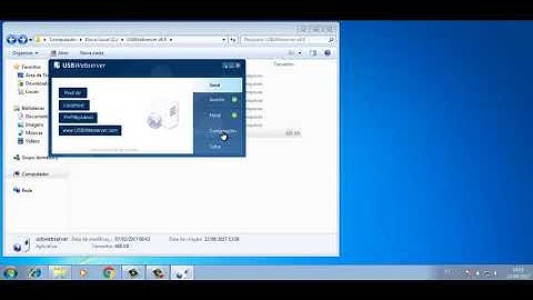 Aula1 - Curso de PHP, utilizando USBWebserver 8.6 – Servidor Web portátil.
