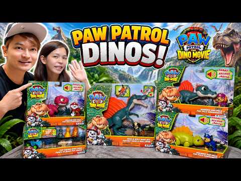 2. NEW PAW PATROL DINO MOVIE TOYS! 🦖 T-Rex, Spinosaurus, Stegosaurus & MORE!