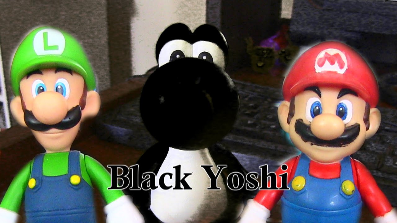 black yoshi figure