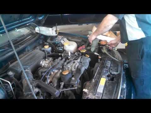 Radiator replacement Subaru Legacy 1995 - 1999 Install Remove Replace How to
