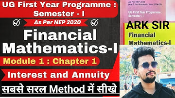 Q1 Compound&  Simple Interest PV FV Annuity Mathematics Fybcom sem 2 University Paper Solution NEP