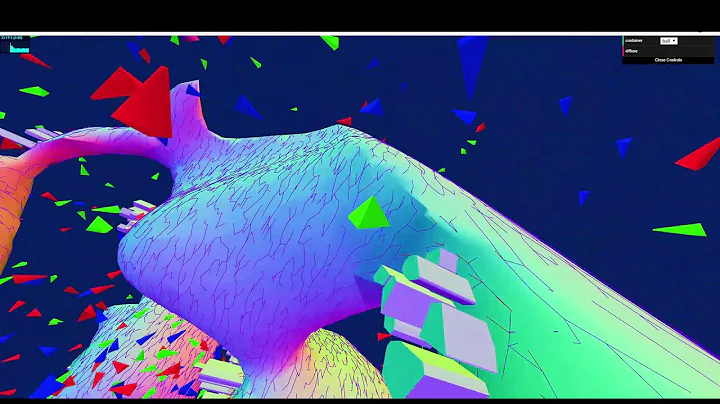 boids + marching cubes environment v1 threejs