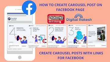 how to create carousel post on facebook page | Create Carousel Posts with Links for facebook 2021
