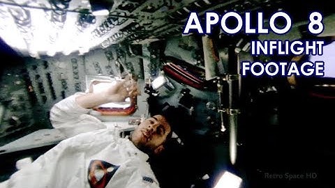 APOLLO 8 Crew Footage 1 (HD source, Correct Speed, Stabilized) - 1968