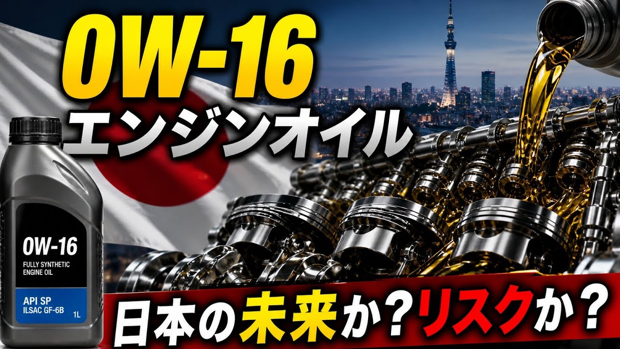 0W-16エンジンオイル — 日本で急増する本当の理由と知らないと危険な 
