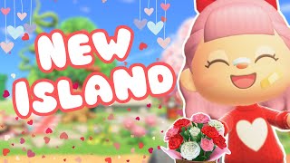 VALENTINES FAIRY CORE TOWN CORE ISLAND | ACNH ENTRANCE BUILD | ANIMAL CROSSING NEW HORIZONS