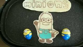 Minions Pancake Art Challenge 팬케이크 아트 미니언즈 만들기