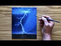 Painting a Lightning Bolt in Oils