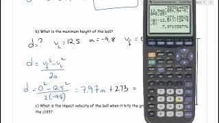 Physics 11 U3L6 Freefall Part 2