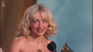 SABRINA CARPENTER Wins BEST POP VOCAL ALBUM For 'SHORT N' SWEET' | 2025 GRAMMYs Acceptance Speech