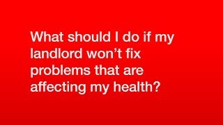 What should I do if my landlord won't fix problems that are affecting my health | Shelter Scotland