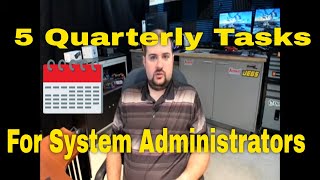 Celebrity Five Quarterly Tasks YOU Should Be Doing as a System Administrator Profile