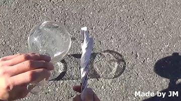 How to make a fire using a Round Bottom Flask