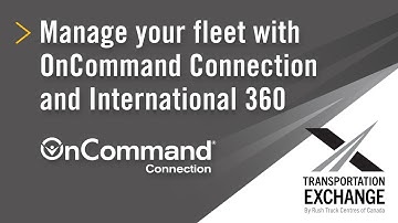 Manage your fleet with OnCommand Connection and International 360