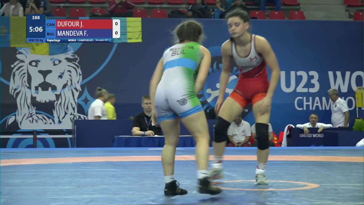 Repechage WW - 50 kg: J. DUFOUR (CAN) v. F. MANDEVA (BUL)