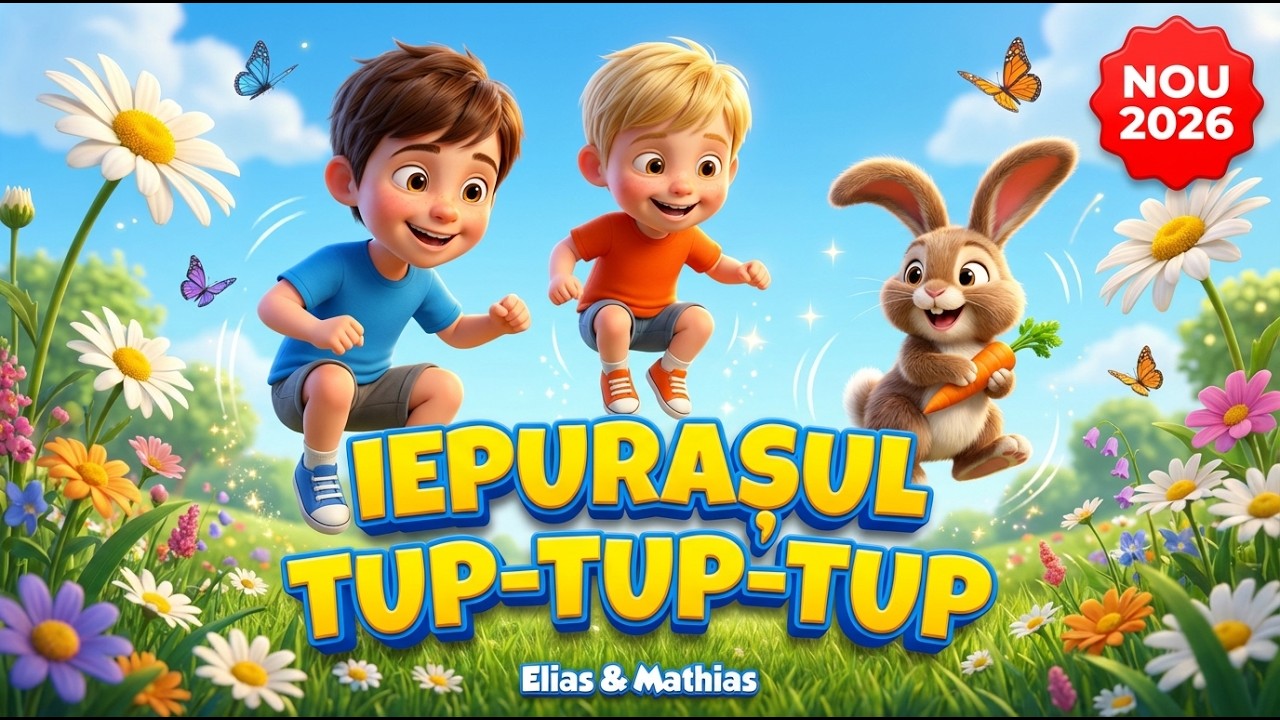 🌟 NOU 2026: Iepurașul Tup-Tup-Tup 🐰| Elias & Mathias | 2026 🎶✨