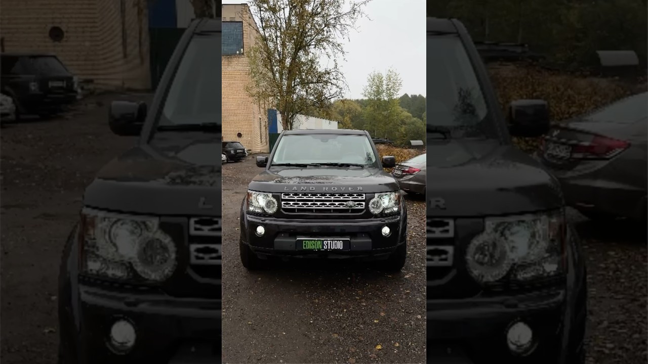 Land Rover Discovery 4 - замена линз на лазерные светодиодные Bi Led модули MTF Laser Jet