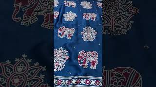 #AjrakhSaree#MirrorWorkSaree #JapanSatin #DesignerSaree #SareeCollection#youtubeshorts  #ahemdabad