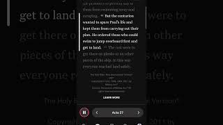 #bible audio book Acts 27 pt 3 #freeaudiobible #audiobible #jesus #bibleapp #christianity #christain