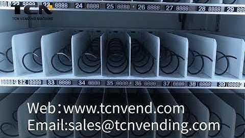 TCN Chocolate/Biscuit snack drink Automatic combo Vending Machine with 22 inch LCD display screen