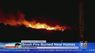 The fire caused a power outage and stranded 27 people in tram at top
of palm springs aerial tramway. suzanne marques reports.