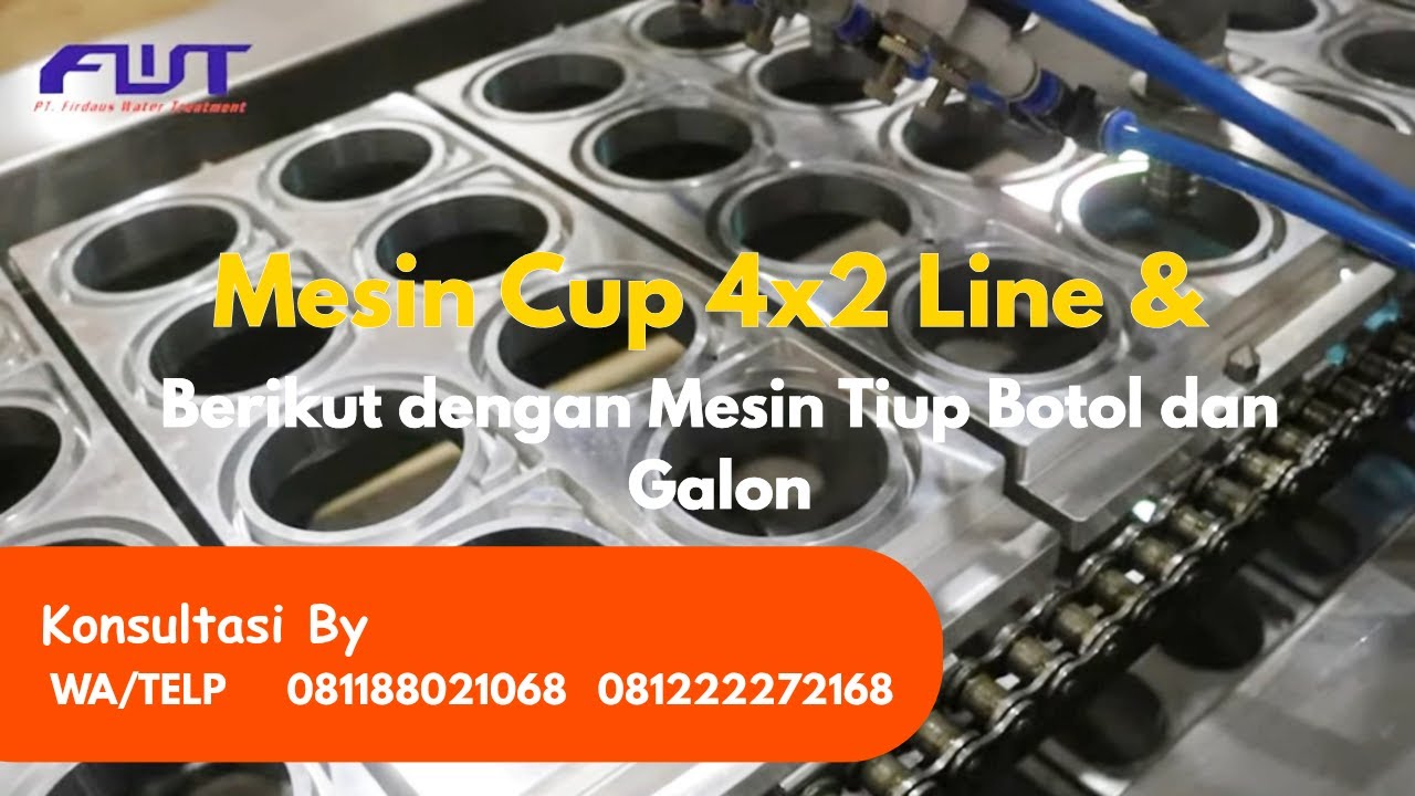 REVIEW MESIN TIUP BOTOL & GALON BERIKUT MESIN CUP 4x2 LINE PNEUMATIC