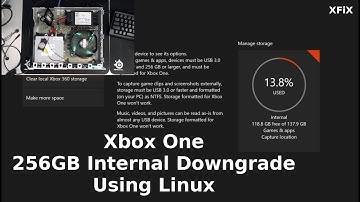 Xbox One 256GB Internal Hard Drive Downgrade Using Linux Script 6.1