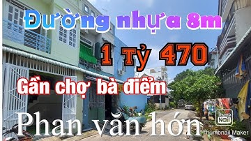 Bán nhà hóc môn gần chợ bà điểm phan văn hớn 💖 giá 1 ty4 70 còn bớt 🚘 đường nhựa 8m.