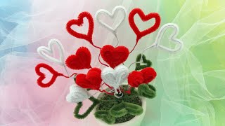 ABC TV | How To Make Heart Plant Pot With Pipe Cleaner - Craft Tutorial