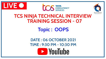 TCS NINJA TECHNICAL INTERVIEW TRAINING SESSION - 07