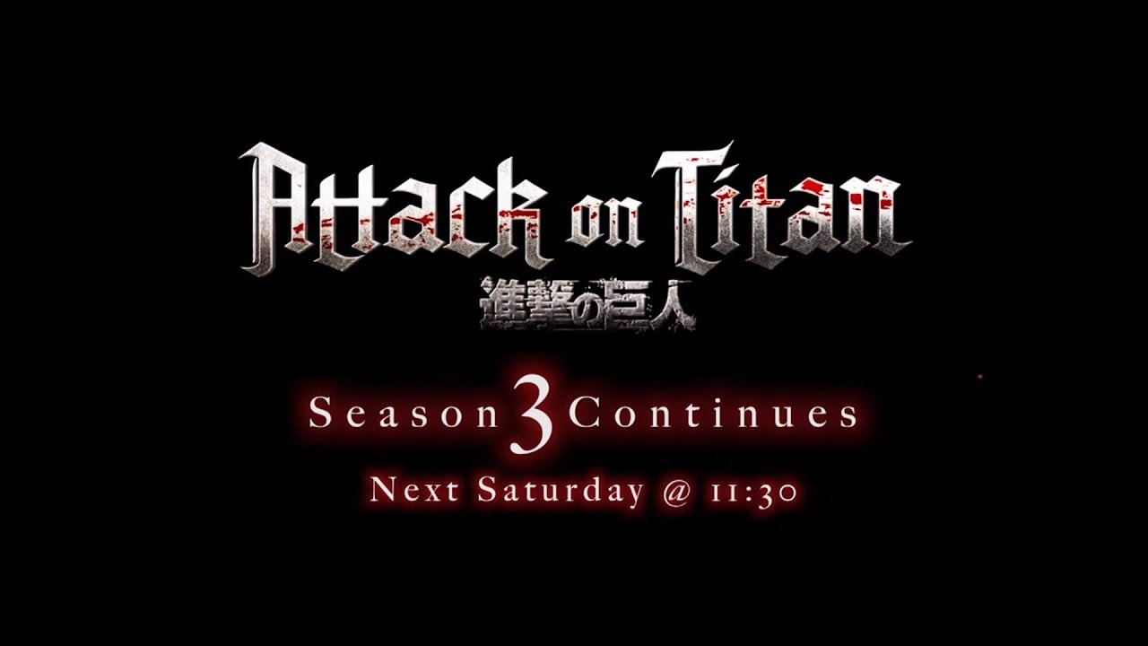 Attack On Titan lança vídeo promocional da Temporada 3 - Parte 2