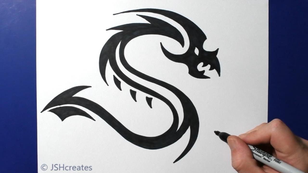 Fancy Lettering Cool Letter Writing Initial S Dragon Step By Step Design Drawing Jshcreates Youtube