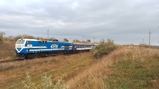 Утренний Пассажирский Поезд ТЕ33АС-3011 Киев-Кишинев #cfm #укрзалізниця #пассажирскиеперевозки
