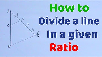 HOW TO DIVIDE A LINE IN A GIVEN RATIO || GEOMETRICAL CONSTRUCTION || ENGINEERING DRAWING