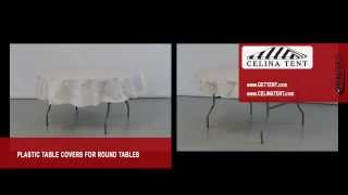 Round Plastic Table Covers / Table Throw