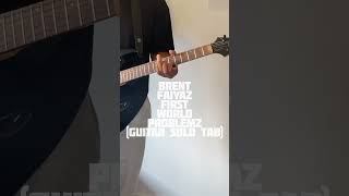 Famous Brent Faiyaz - First World Problemz (solo tab) #guitar #brentfaiyaz #guitartabs #guitarcover #solo Profile