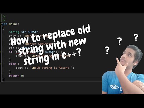 How to replace old word with new word from string in c++ | String Replacement | C++
