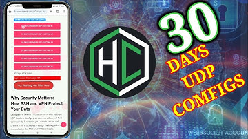 How to Create 30 Days UDP Custom VPN Config | Step-by-Step Guide
