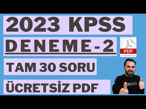 KPSS Matematik Deneme 2  KPSS ÇIKABİLECEK SORULAR  ÜCRETSİZ +PDF    #KPSS #2023KPSS #KPSS2023