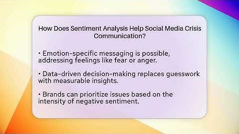 How Does Sentiment Analysis Help Social Media Crisis Communication? - Modern Marketing Moves