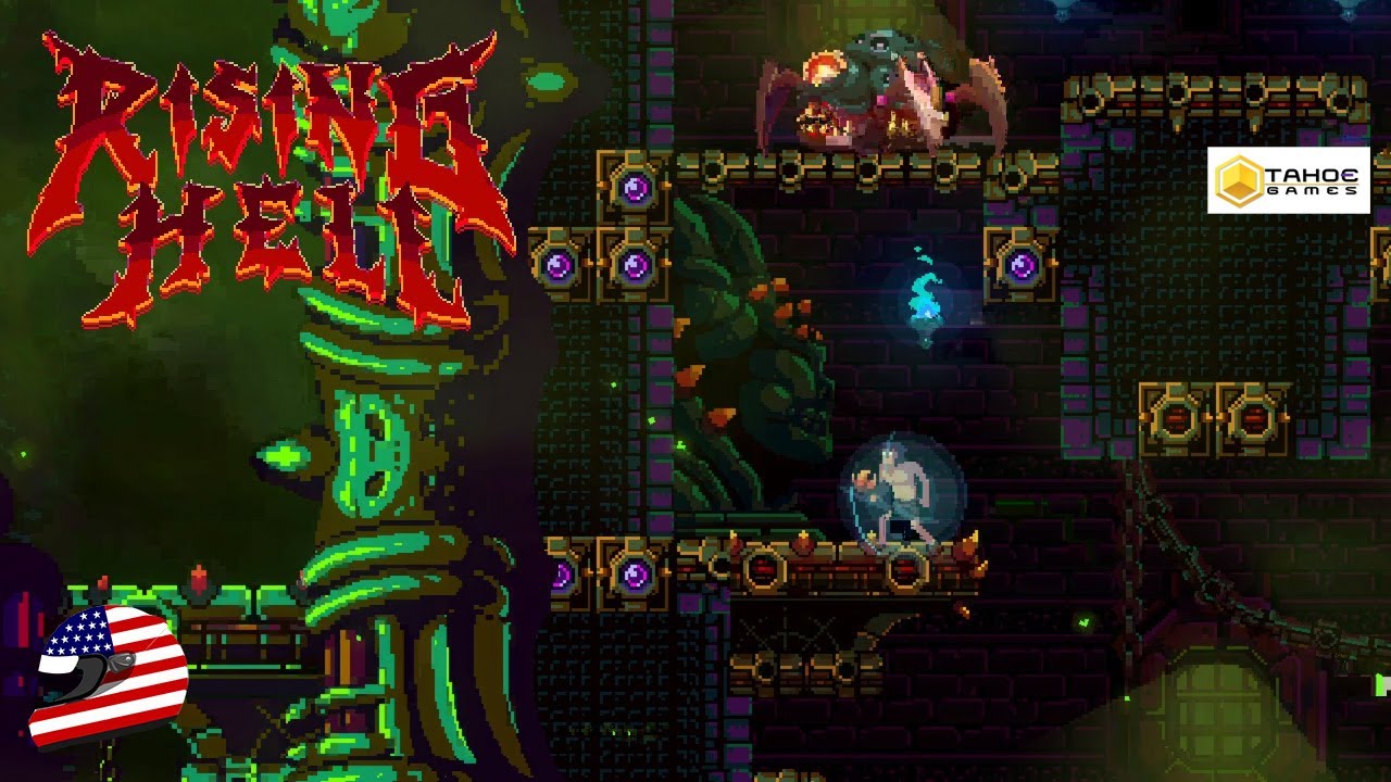 Rising Hell - Vertical Platformer Rogue-lite - Full Game Playthrough