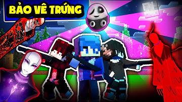 HUY NOOB BẢO VỆ TRỨNG TRỨNG GASTER KHỎI CHAOS GASTER TRONG MINECRAFT*HUY NOOB THỬ THÁCH THỦ THÀNH 👹😱