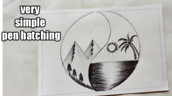 Pen and Ink Crosshatching | A simple introduction//pen hatching tutorial