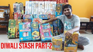 Diwali Crackers Stash 2021-Part-2-The biggest Anandas fireworks stash in youtube!!