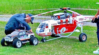 STUNNING S-64F SIKORSKY SKYCRANE RC SCALE TURBINE MODEL HELICOPTER WITH AMAZING DETAILS FLIGHT DEMO