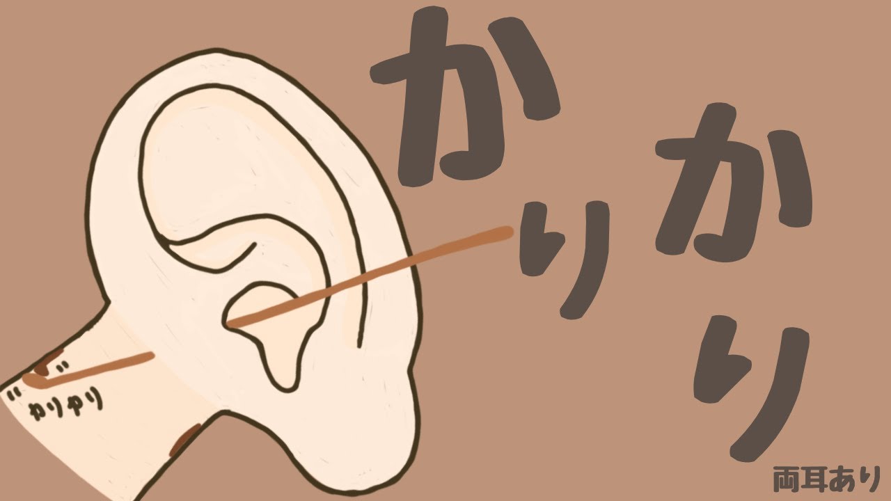【ASMR】かりかり耳壁を掻くシンプルに気持ち良い耳かき 両耳あり Ear Cleaning 【No Talking】